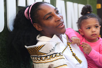 Serena Williams with her daughter Alexis Olympia