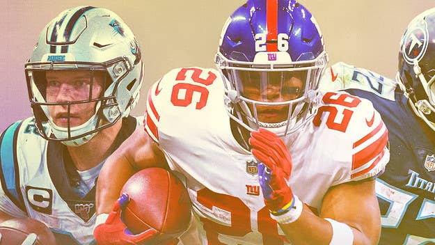 Ranking the top 10 NFL running backs (RBs) of the 2019-2020 football season, including Saquon Barkley, Leveon Bell, Derrick Henry & more.