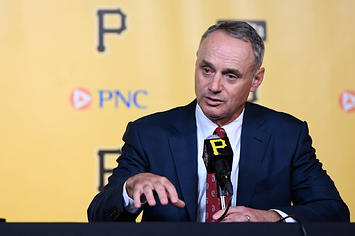 Commissioner of Baseball Robert Manfred answers questions