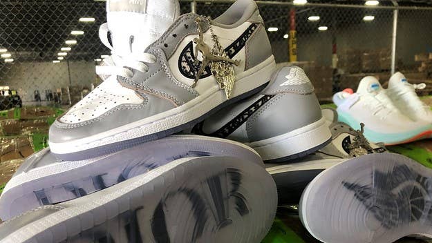 A Customs and Border Protection officer explains what will happen to the counterfeit Dior x Air Jordan 1s seized in Texas. This is where fake shoes go to die.