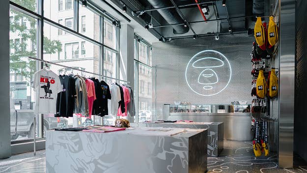 Complex Style and AAPE have teamed up to offer fans the chance to win one of five select pieces of AAPE merch in celebration of the new NYC shop.