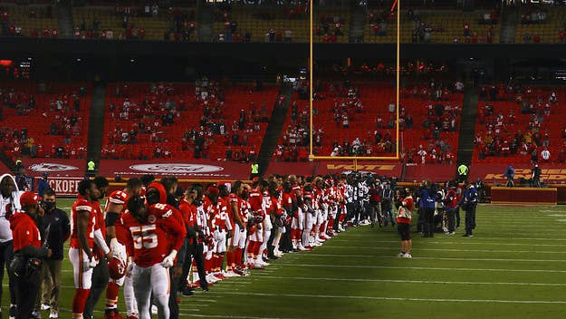Kansas City fans decided to boo the Chiefs and Texans during the NFL season opener when the two teams came together for a moment of unity before kickoff. 
