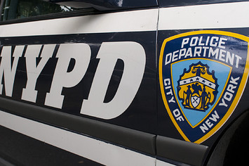 NYPD car in Manhattan New York. Police car.