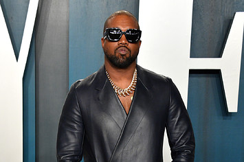 Kanye West attends the 2020 Vanity Fair Oscar party