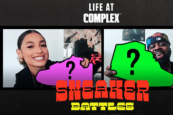 DaniLeigh vs Smoke DZA in a Spicy Sneaker Battle | #LIFEATCOMPLEX