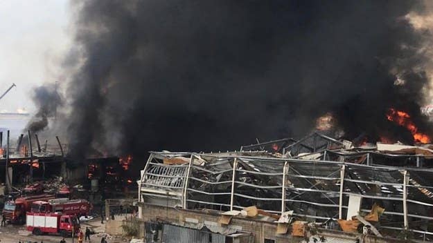 The cause of the fire at the Port of Beirut has not been determined. According to local authorities, it broke out at a warehouse where oil and tires are kept.