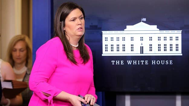 Sarah Huckabee Sanders, of course, is perhaps best known as being a horrendously inept White House Press Secretary, one of many under Trump.