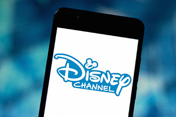 In this photo illustration the Disney Channel logo