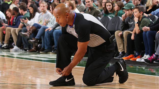 The lack of referee-specific shoes makes it tough for NBA refs to find sneakers that work for them. Here's why they're wearing Nike, New Balance, and Hoka.