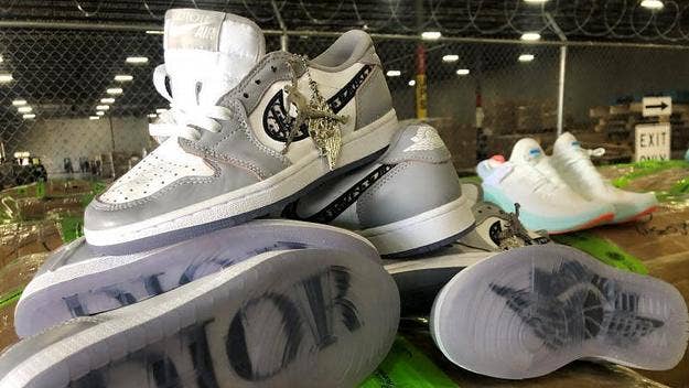 The U.S. Customs and Border Protection reports that it has seized $4.3 million in fake sneakers including 1,800 pairs of Dior x Air Jordan 1 collabs.