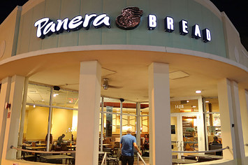A Panera Bread restaurant.