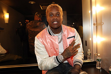 Lil Durk backstage at PlayStation Theater.