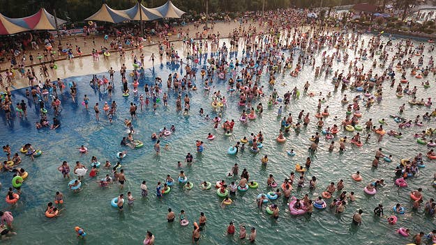 Thousands of Wuhan, China residents attended a pool party at a local water park. The city has been able to control the spread of coronavirus.