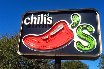 Sign for Chili's restaurant at Jacksonville Beach, Florida, USA