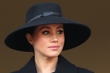 Meghan, Duchess of Sussex attends the annual Remembrance Sunday memorial