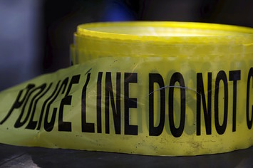 Roll of crime scene tape is unused