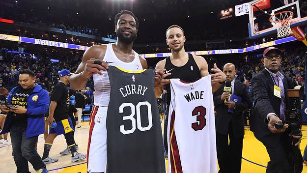 Dwyane Wade and Steph Curry discuss their careers during an Instagram Live cook-off on Friday night.
