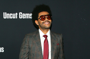 The Weeknd attends the premiere of A24's "Uncut Gems."