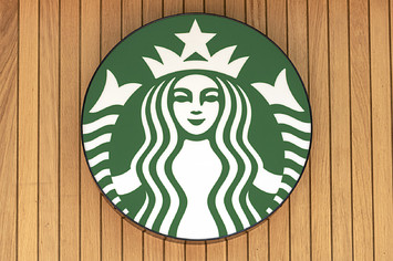 Starbucks logo seen on one of their branches