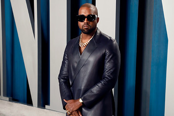 Kanye West attends the 2020 Vanity Fair Oscar Party.