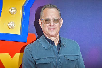Tom Hanks on the red carpet upon arriving for the European premiere of the film Toy Story 4.