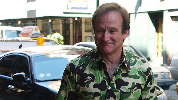 From Bathing Ape to archival Issey Miyake Bomber jackets, Robin Williams loved streetwear. Here are the best outfits that show the evolution of his style.