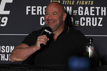 UFC President Dana White speaks to the media after UFC 249