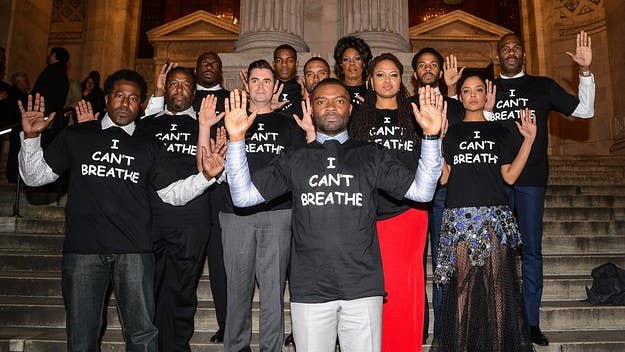 David Oyelowo, Ava DuVernay, and other 'Selma' collaborators wore "I Can't Breathe" shirts to the film's premiere in 2014. This angered Academy members.