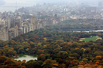 Manhattan and Central Park are seen from the ‘Top of the Rock’ observation deck.