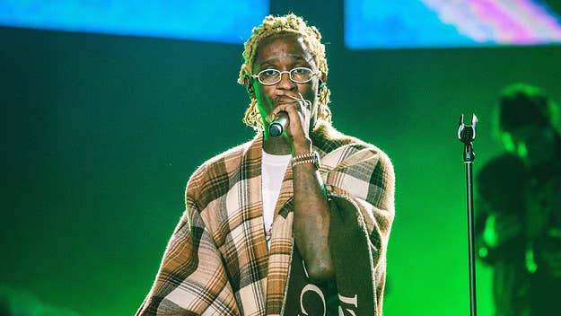 Young Thug doesn't seem moved by Sauce Walka's challenge. 