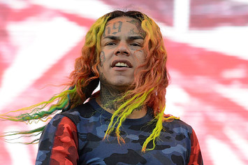 6ix9ine performs on the Rocky Stage during Made in America Festival