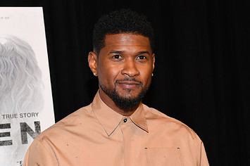 Usher Raymond IV attends the "Burden" Atlanta Red Carpet Screening