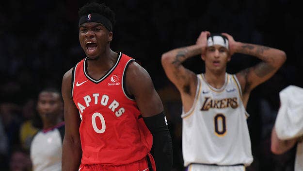 The rookie says he's determined to prove he belongs on the court with the champion Raptors once the NBA season resumes.