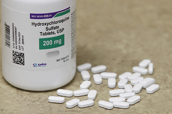 A bottle and pills of Hydroxychloroquine