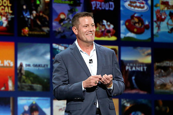 Disney's Chairman of Direct to Consumer division Kevin Mayer at Disney+ Showcase.