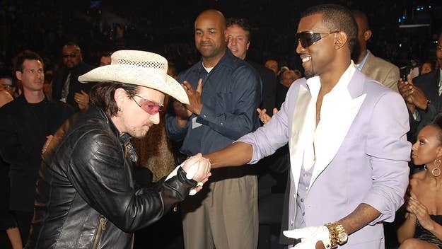 Kanye West's classic 'Yeezus' cut gets some love from the U2 frontman and previous tour collaborator as one of 60 songs that saved his life.
