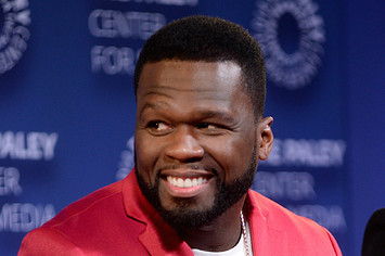 Curtis "50 Cent" Jackson speaks onstage