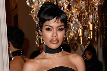 Teyana Taylor attends the Monot show as part of the Paris Fashion Week Womenswear