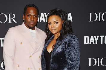 Pusha T and Virginia Williams attend Dior Celebrates Daytona Rap Album Of The Year.