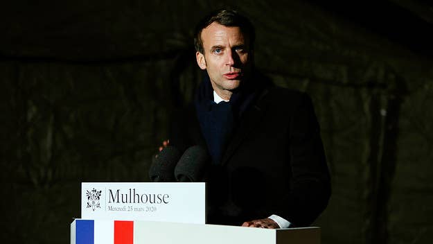 French President Emmanuel Macron said he is seeking support from Russian President Vladimir Putin for a "world truce" during the coronavirus pandemic.