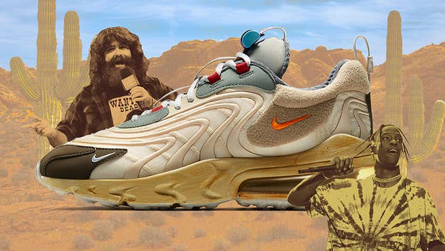 Wrestler Mick Foley on his role in Travis Scott's latest Nike collaboration and how he feels about the 'Cactus Trails' Air Max sneakers.