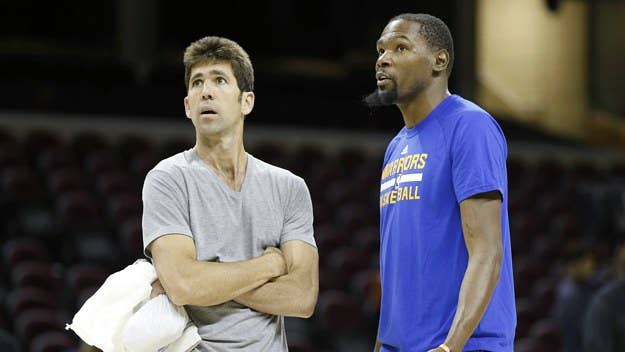 Warriors GM Bob Myers has nothing but kind things to say about Kevin Durant during a recent appearance on 'The Boardroom.'