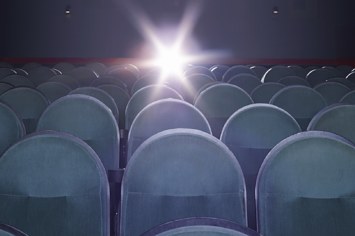 Empty movie theaters.