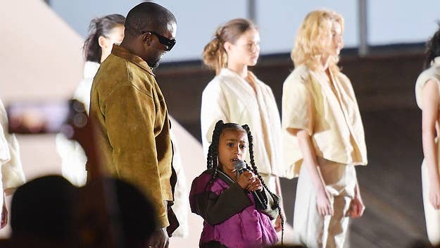 North performed the track at the Yeezy Season 8 show. 