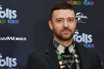 Justin Timberlake, actor and musician, is at the photo shoot for the movie "Trolls World Tour"