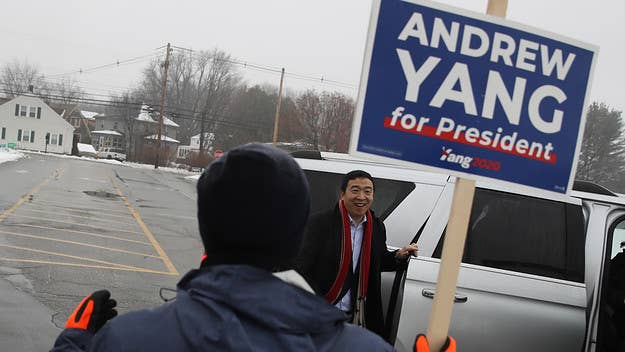 "I am the math guy, and it’s clear from the numbers we’re not going to win this campaign," Yang said.
