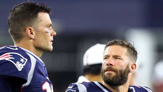 Brady didn't look too happy.