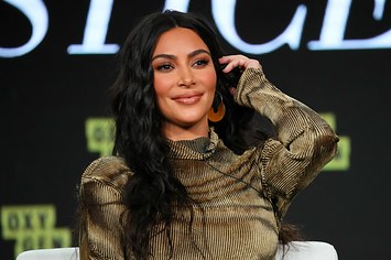 Kim Kardashian West of 'The Justice Project' speaks onstage