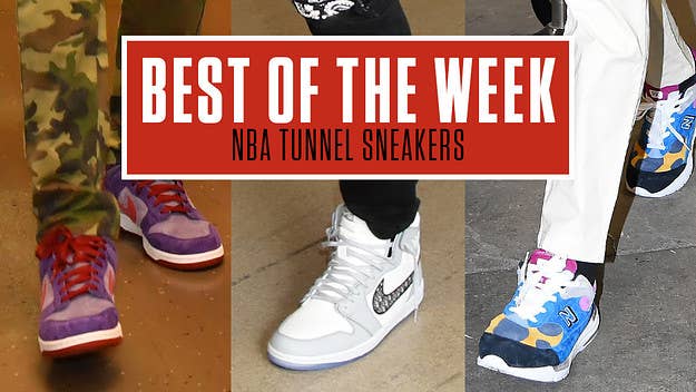 From the Dior x Air Jordan I to the Off-White x Nike Dunk Low, here are the best sneakers seen in the NBA tunnels this past week. 