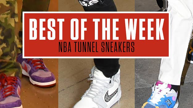 From the Dior x Air Jordan I to the Off-White x Nike Dunk Low, here are the best sneakers seen in the NBA tunnels this past week.